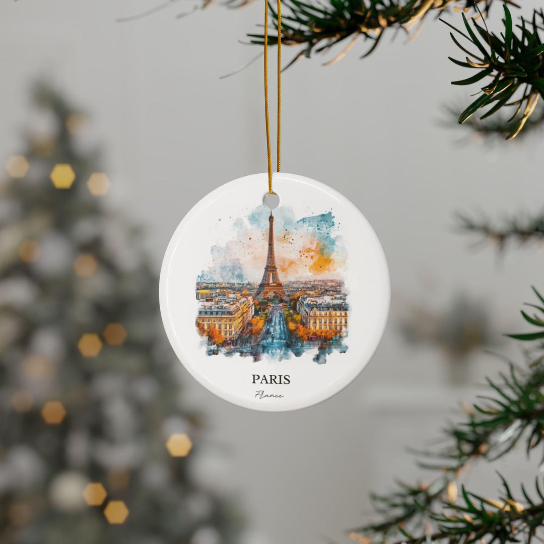 Paris France Ornament: Unique Paris Souvenir, Eiffel Tower Xmas Decor, and Authentic Paris France Gift