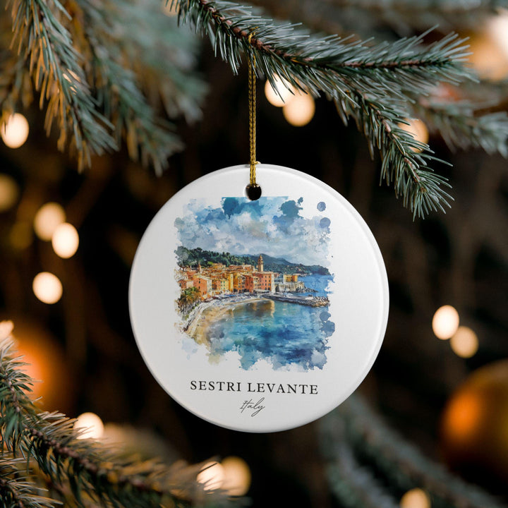 Sestri Levante Ornament: Unique Sestri Levante Souvenir, Italy Xmas Decor, and Authentic Sestri Levante IT Gift