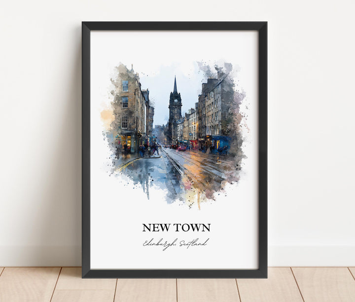 Edinburgh, Scotland – Watercolor Art Print