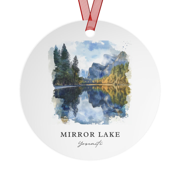 Mirror Lake Ornament: Unique Souvenir, Tenaya Lake Xmas Decor, and Authentic Yosemite National Park Gift