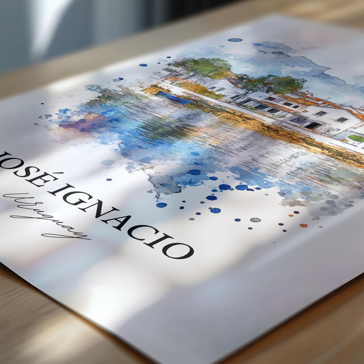 José Ignacio Wall Art, Paraguay Print, Paraguay Watercolor Art, José Ignacio Gift, Travel Print, Travel Poster, Housewarming Gift