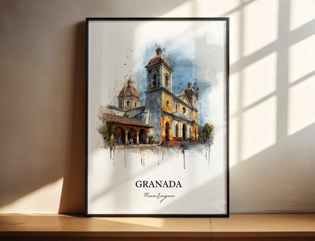 Granada, Nicaragua – Watercolor Art Print