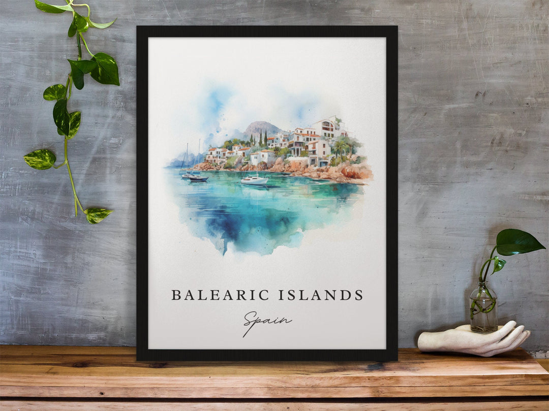 Balearic Islands Wall Art - Spain Print