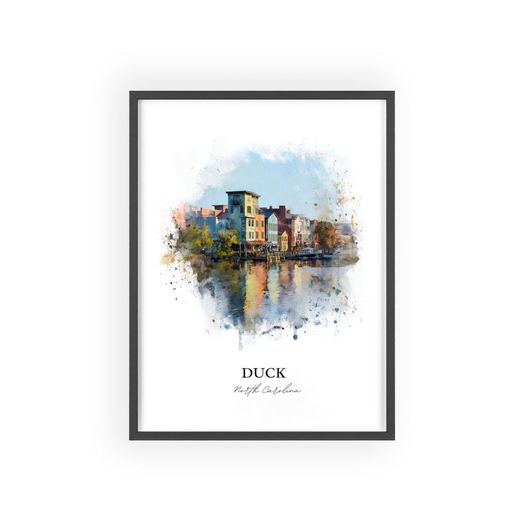 Duck, North Carolina – Watercolor Art Print