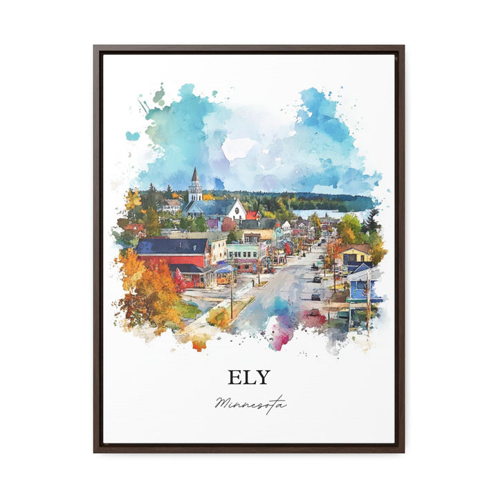 Ely MN Wall Art, St. Louis County Print, Minnesota Watercolor Art, Ely Minnesota Gift, Travel Print, Travel Poster, Housewarming Gift