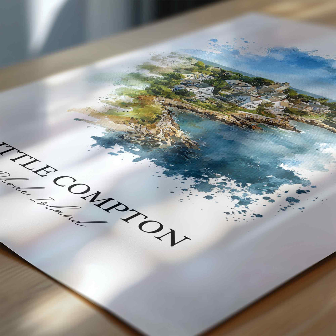 Little Compton, Rhode Island – Watercolor Art Print
