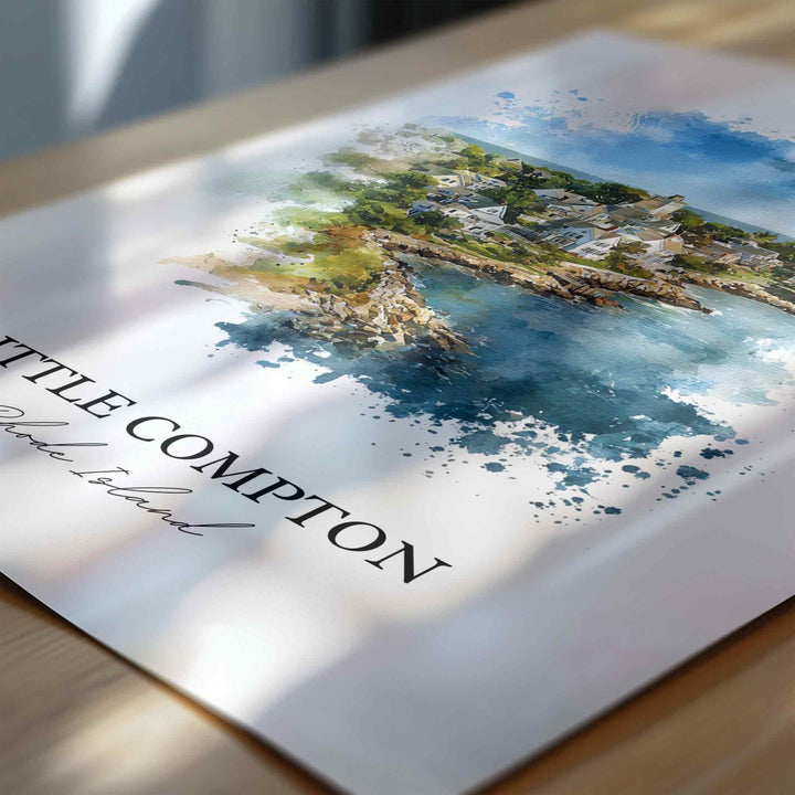 Little Compton, Rhode Island – Watercolor Art Print