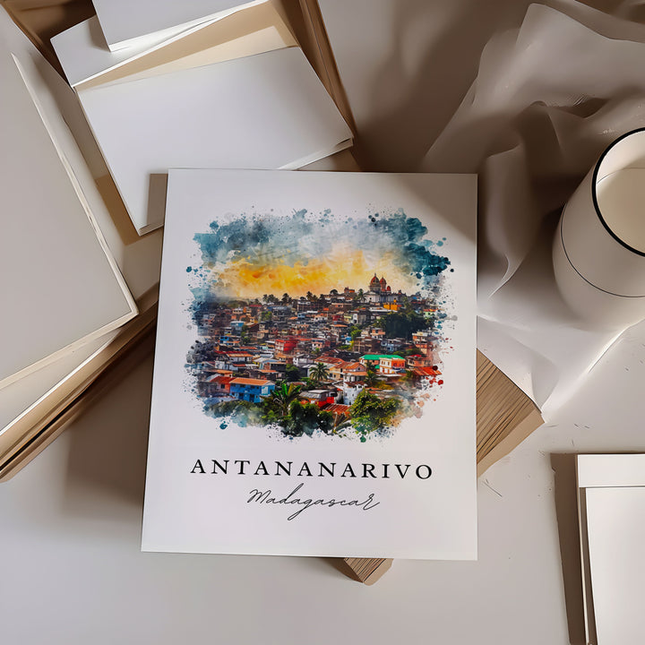 Antananarivo Wall Art - Madagascar Print