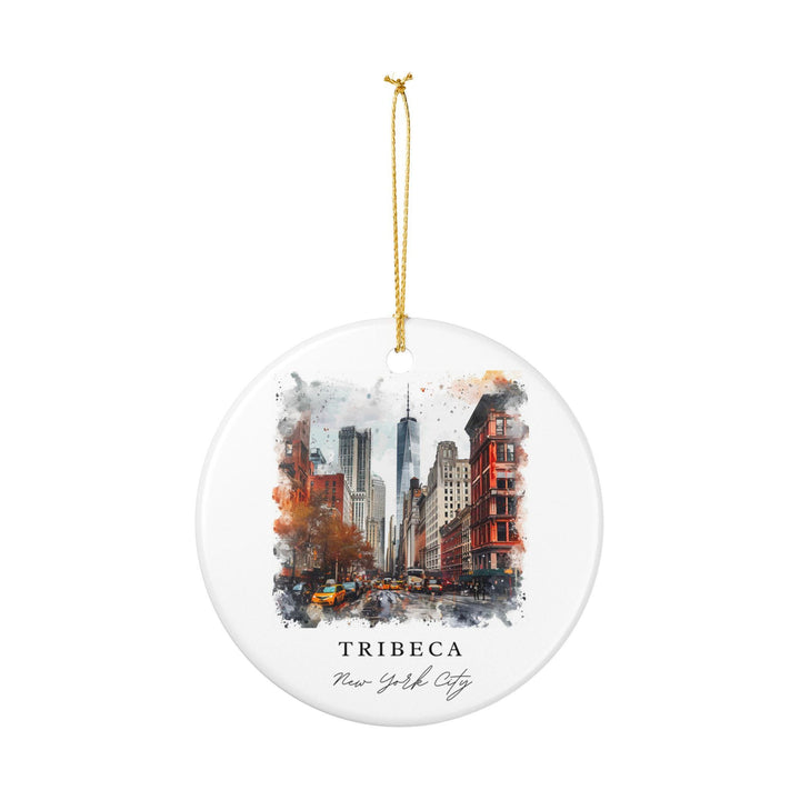 Tribeca Ornament: Unique Tribeca NYC Souvenir, Tribeca NYC Xmas Decor, and Authentic Manhattan Gift