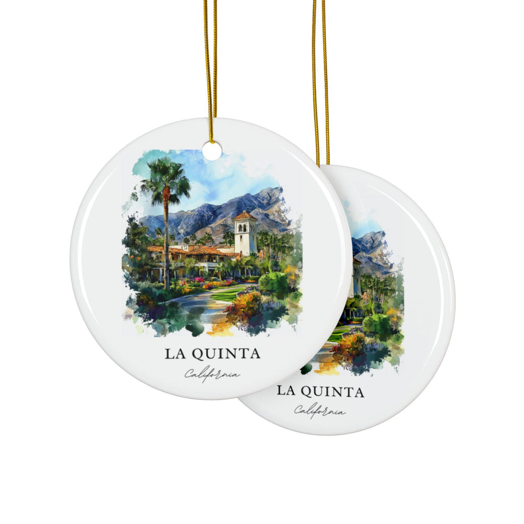 La Quinta CA Ornament: Unique La Quinta Souvenir, La Quinta Xmas Decor, and Authentic California Gift