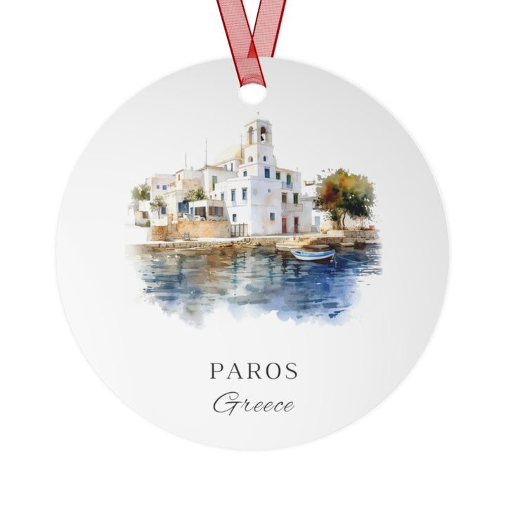 Paros Greece Ornament: Unique Paros Souvenir, Paros Greece Decor, and Authentic Greece Xmas Gift