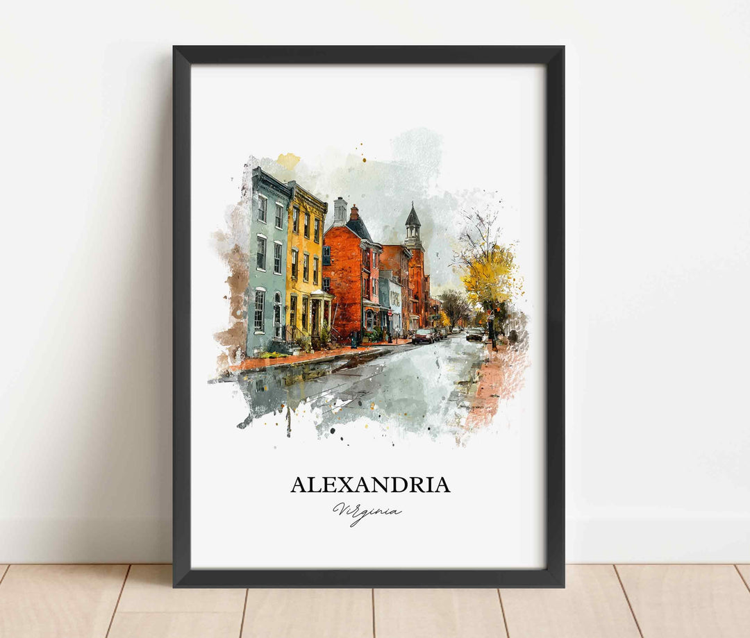 Alexandria, Virginia – Watercolor Art Print