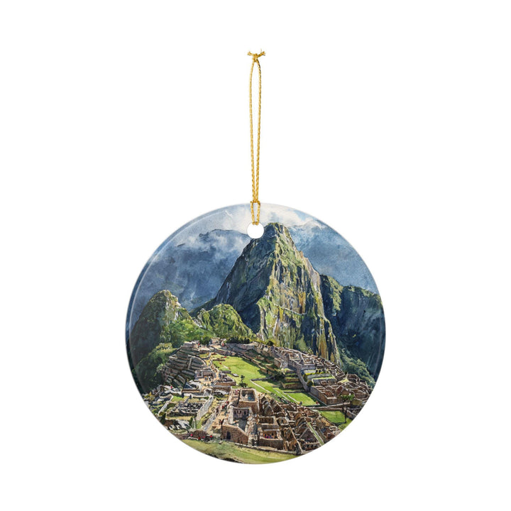 Machu Picchu Ornament: Unique Machu Picchu Souvenir, Machu Picchu Xmas Decor, and Authentic Machu Picchu Gift