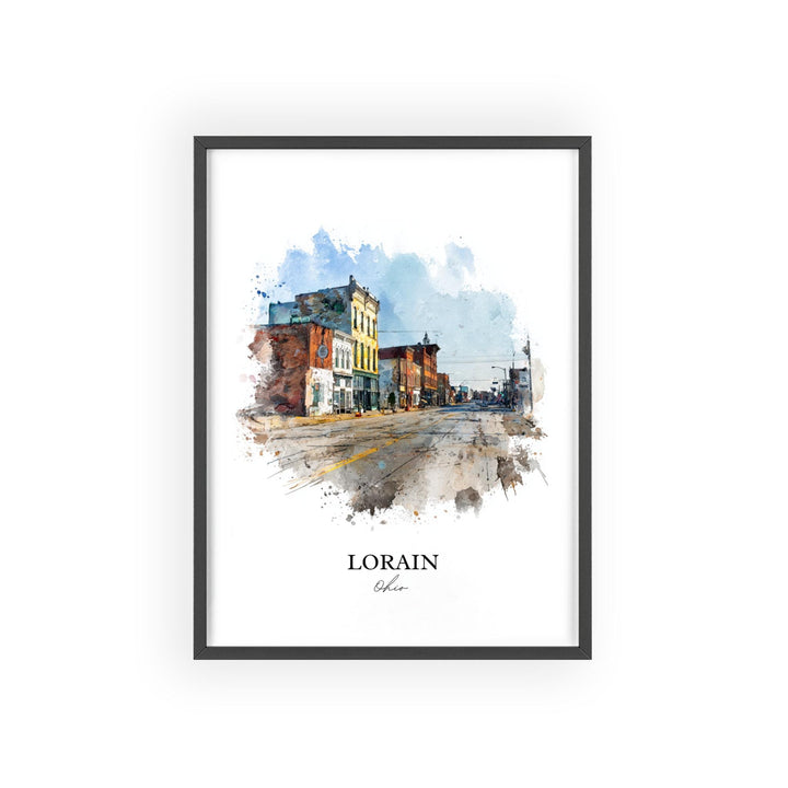 Lorain, Ohio – Watercolor Art Print