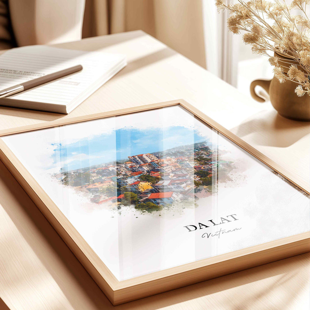 Da Lat, Vietnam – Watercolor Art Print
