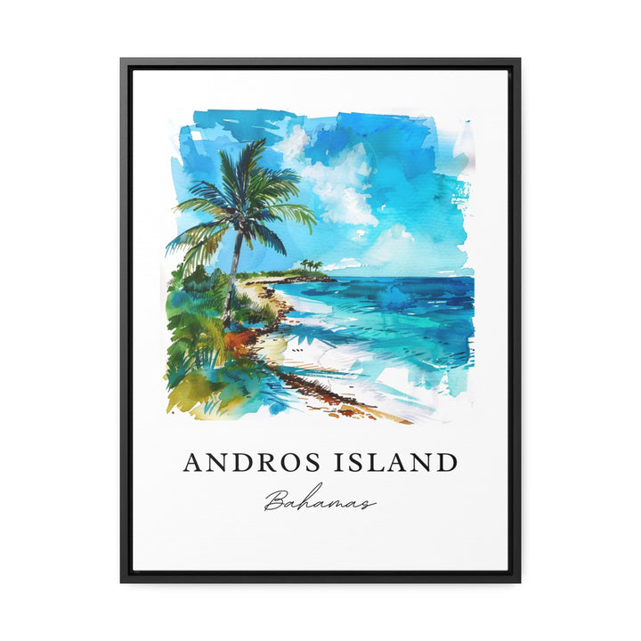 Andros Island Wall Art - Bahamas Print