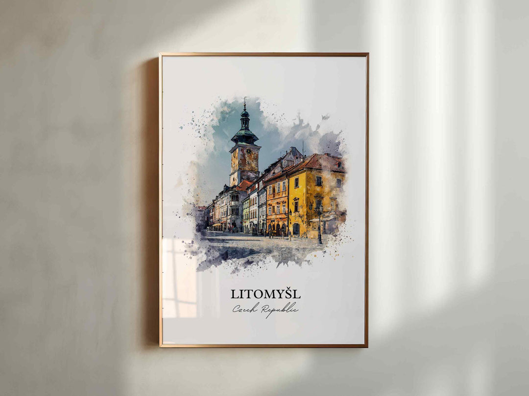 Litomysl, Czech Republic – Watercolor Art Print