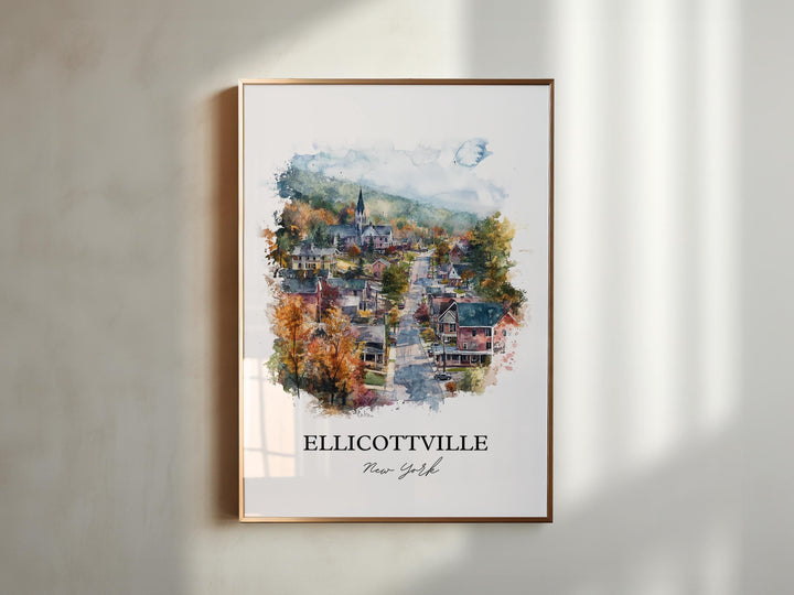 Ellicottville NY Wall Art, Holiday Valley Print, Ellicottville Artwork, Ellicottville Gift, Travel Print, Travel Poster, Housewarming Gift