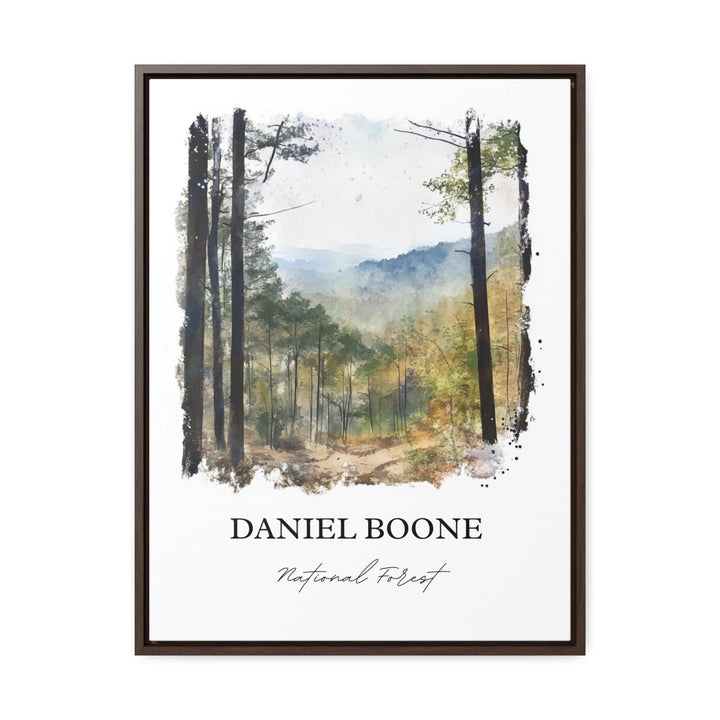 Daniel Boone National Forest Art, Kentucky Print, Kentucky Watercolor, Winchester KY Gift, Travel Print, Travel Poster, Housewarming Gift