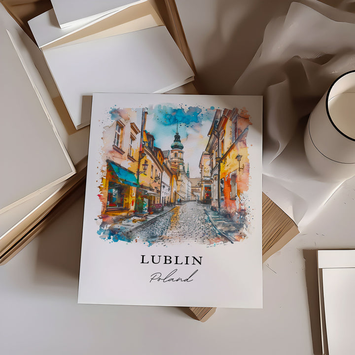 Lublin Poland Wall Art, Poland Print, Lublin Wall Art, Warsaw Poland Gift, Travel Print, Travel Poster, Travel Gift, Housewarming Gift