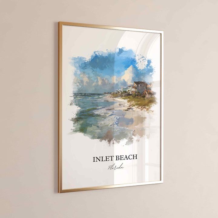 Inlet Beach, FL – Watercolor Art Print