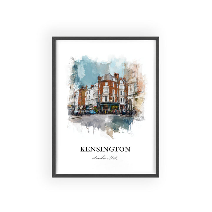 Kensington, London – Watercolor Art Print