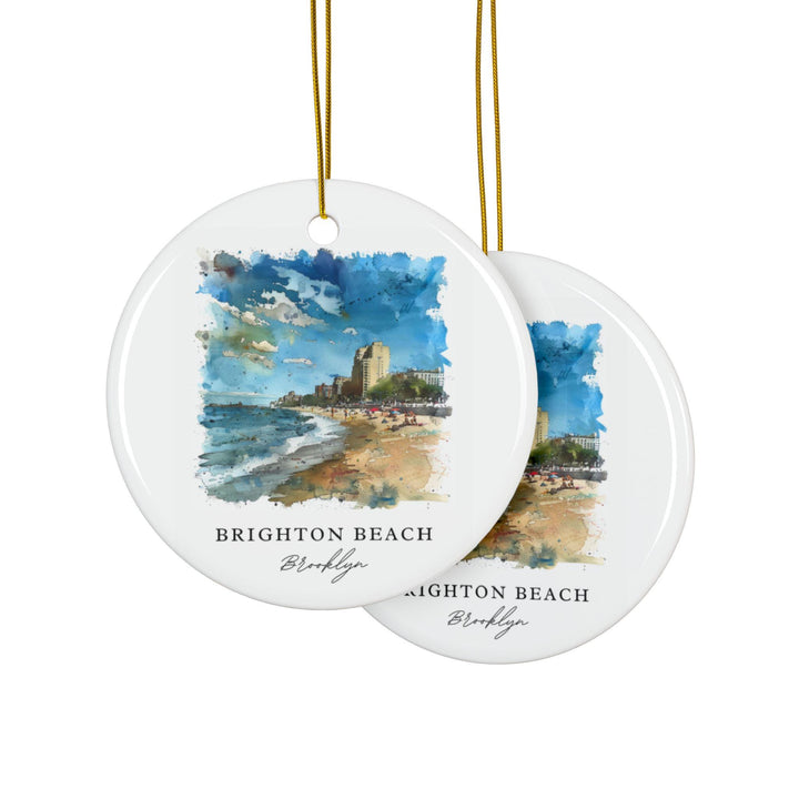 Brighton Beach Ornament: Unique Brighton Beach Souvenir, Brooklyn Xmas Decor, and Authentic Brighton Beach Gift