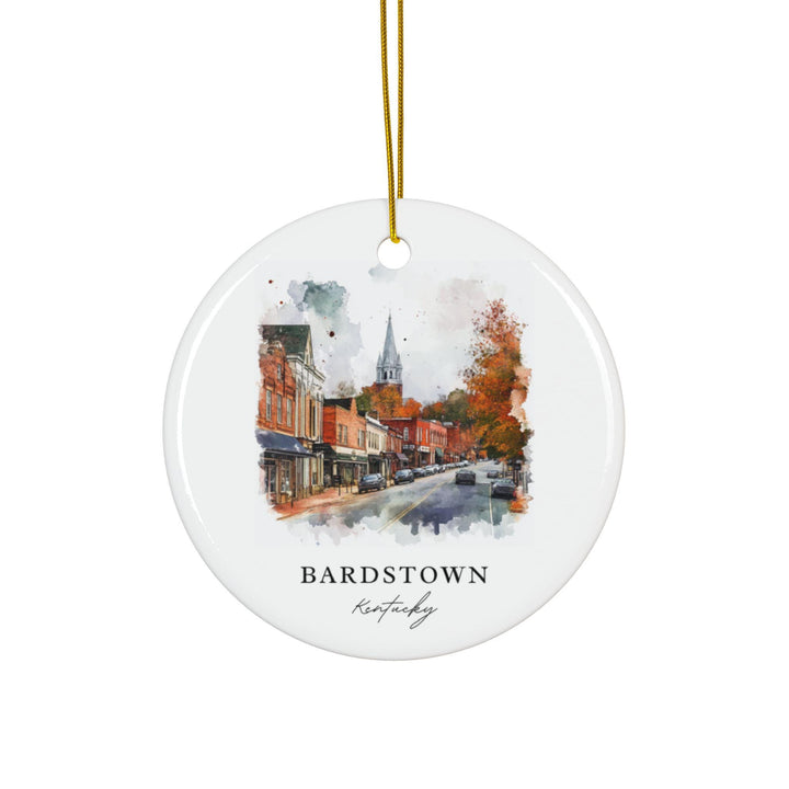 Bardstown Kentucky Ornament: Unique Bardstown KY Souvenir, Bardstown Xmas Decor, and Authentic Bardstown KY Gift
