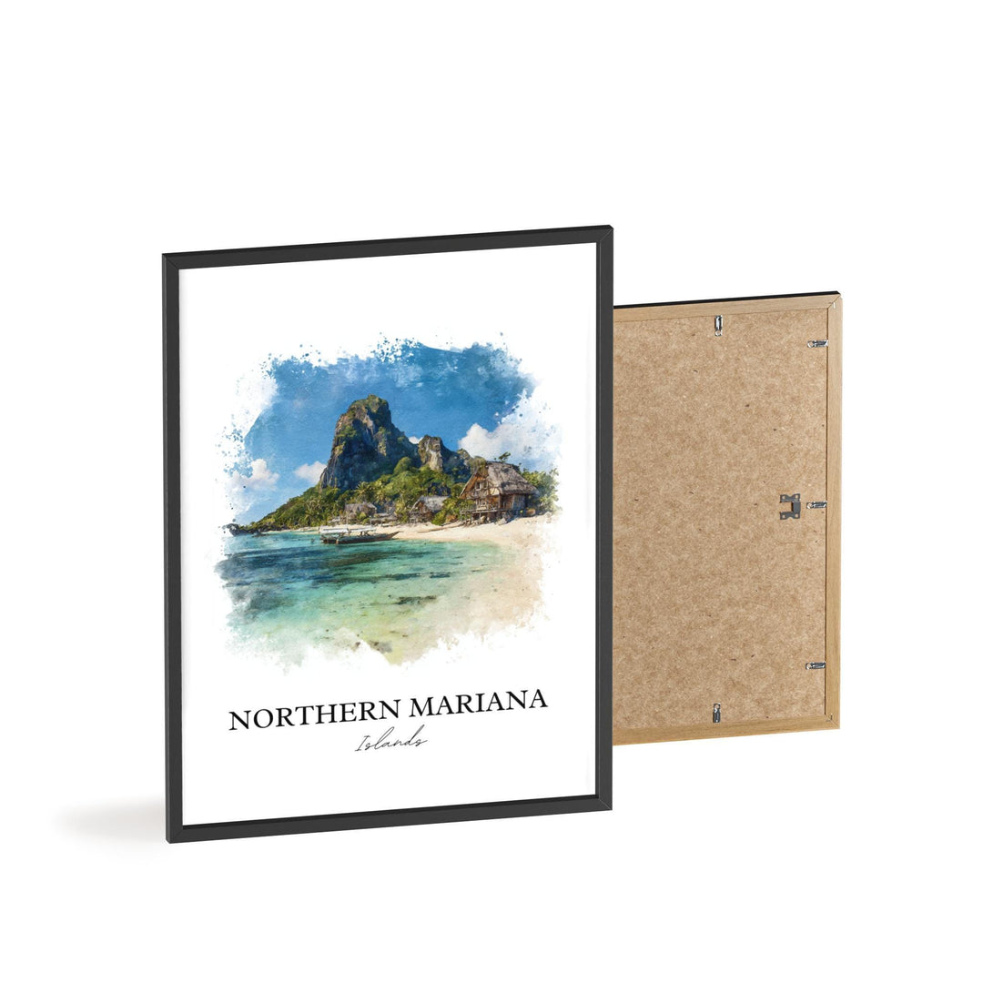 Northern Mariana Islands Art, Mariana Islands Print, Saipan Artwork, Mariana Islands Gift, Travel Print, Travel Poster, Housewarming Gift