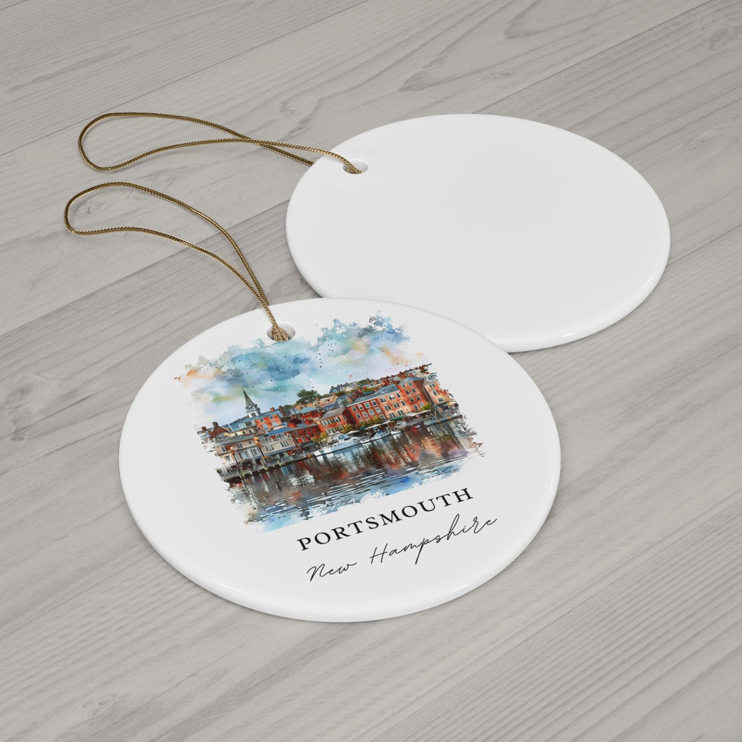 Portsmouth NH Ornament: Unique Portsmouth Souvenir, Portsmouth Xmas Decor, and Authentic Portsmouth New Hampshire Christmas Gift