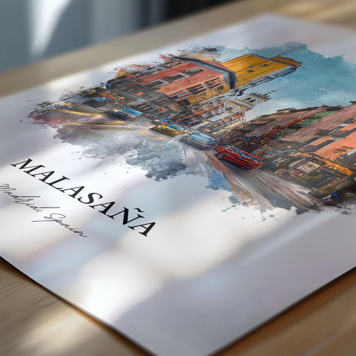 Malasaña, Spain – Watercolor Art Print