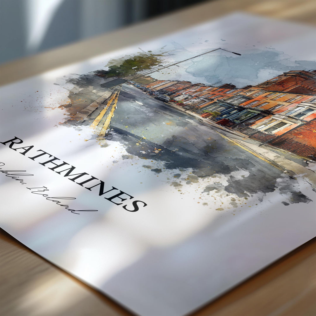 Rathmines, Ireland – Watercolor Art Print