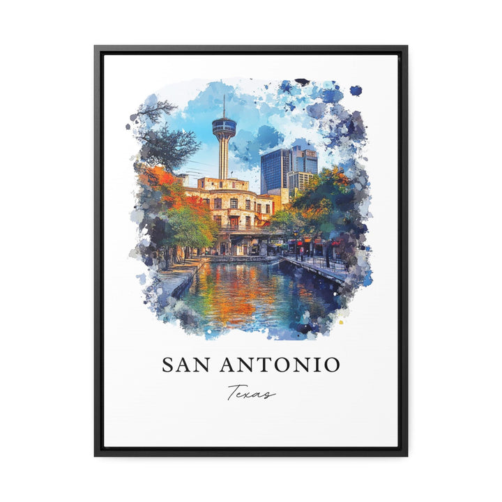 San Antonio Wall Art, San Antonio TX Print, San Antonio Watercolor Art, San Antonio Gift, Travel Print, Travel Poster, Housewarming Gift