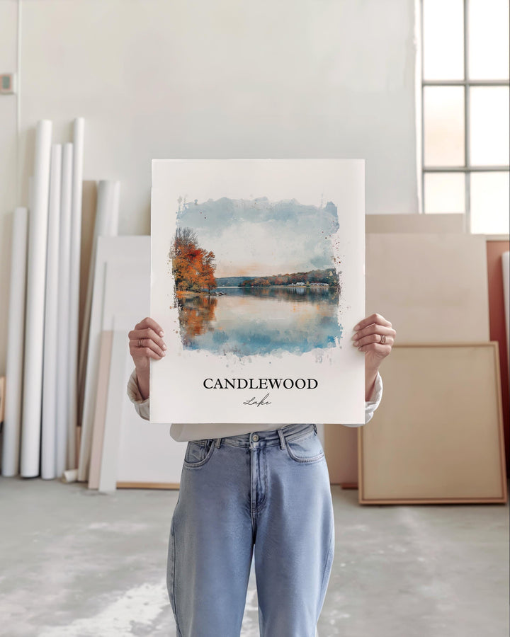 Candlewood Lake Wall Art, Fairfield County Print, Connecticut Artwork, Candlewood Lake Gift, Travel Print, Travel Poster, Housewarming Gift