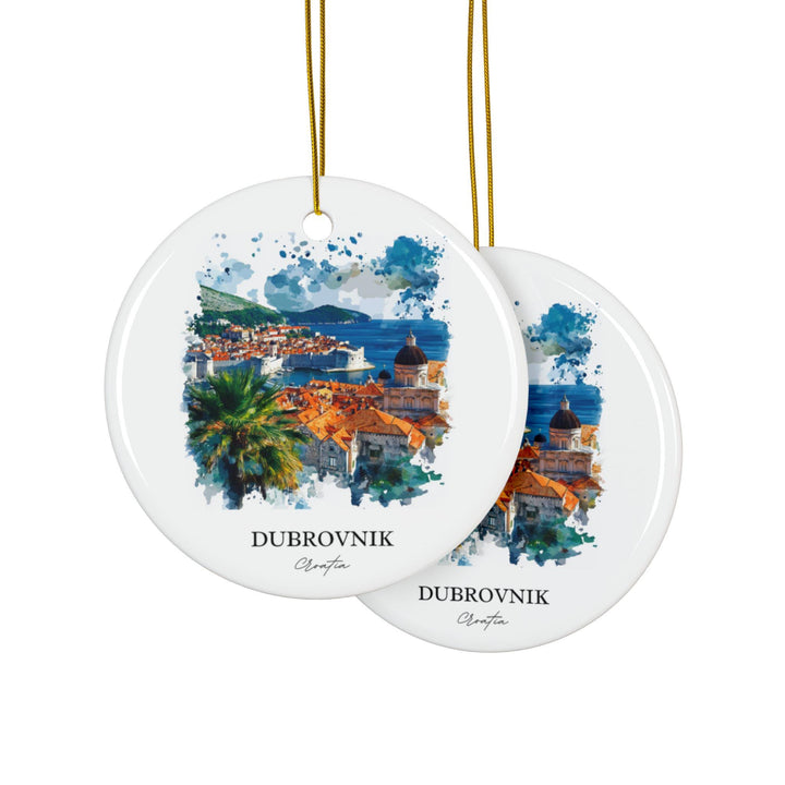 Dubrovnik Croatia Ornament: Unique Dubrovnik Souvenir, Dubrovnik Xmas Decor, and Authentic Dubrovnik Croatia Gift
