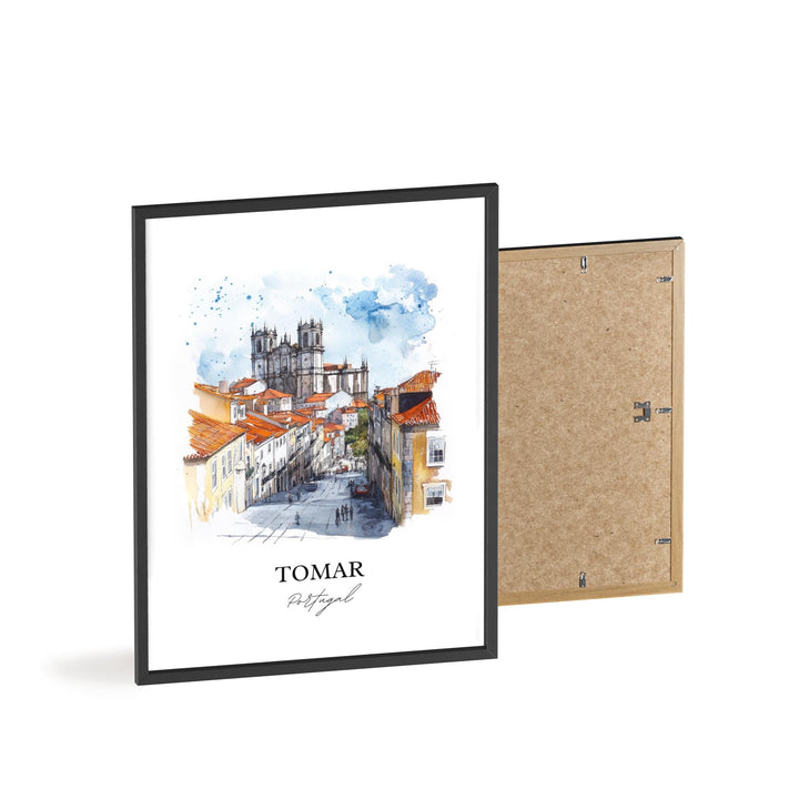 Tomar, Portugal – Watercolor Art Print