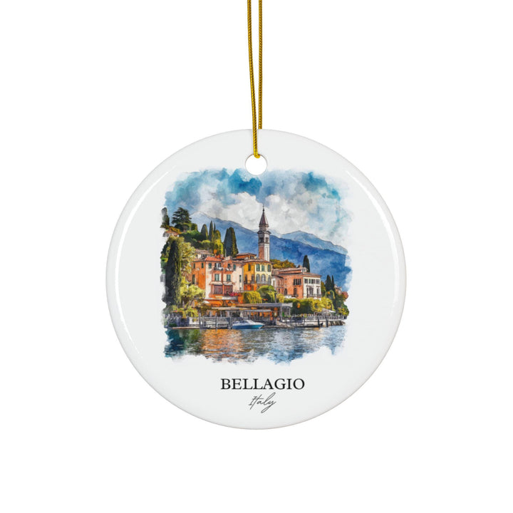 Bellagio Italy Ornament: Unique Lake Como Souvenir, Lake Como Xmas Decor, and Authentic Bellagio Italy Gift