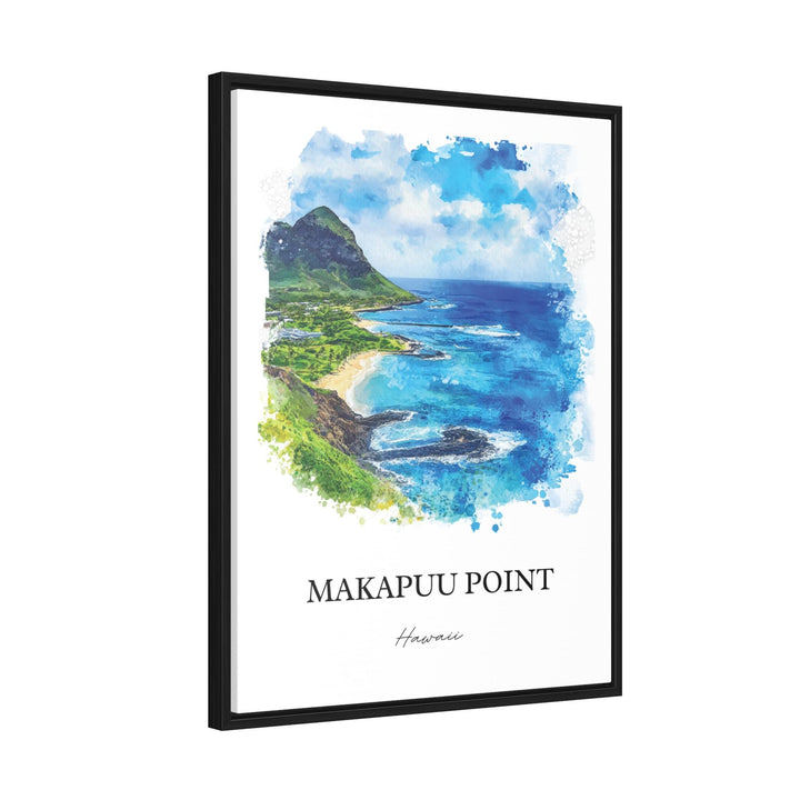 Makapuu Point Wall Art, Oahu Print, Oahu Watercolor Art, Makapuu Point Gift, Travel Print, Travel Poster, Housewarming Gift