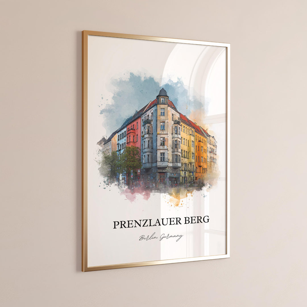 Prenzlauer Berg, Germany – Watercolor Art Print