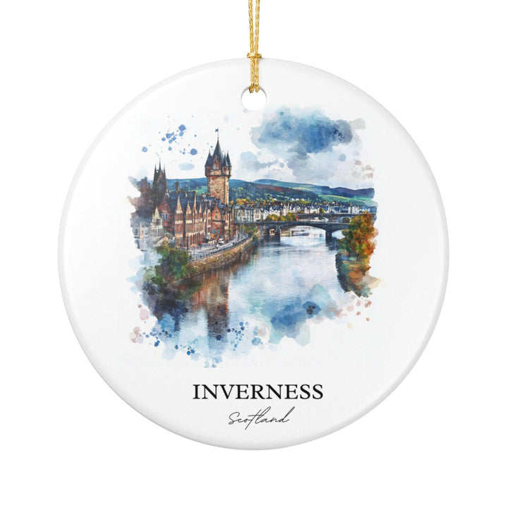 Inverness Scotland Ornament: Unique Inverness Souvenir, Inverness Xmas Decor, and Authentic Inverness Scotland Gift