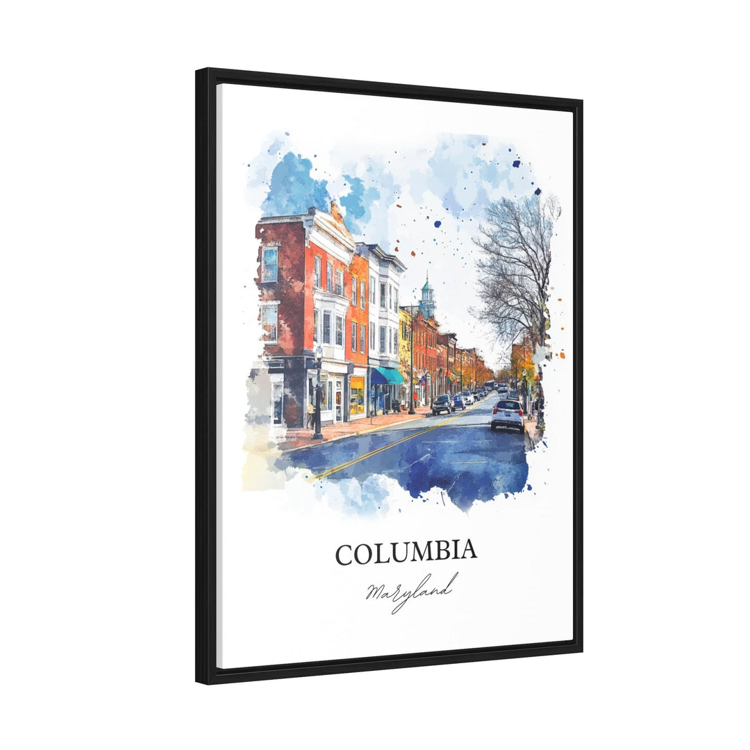 Columbia MD Wall Art, Howard County Print, Maryland Watercolor Art, Columbia Maryland Gift, Travel Print, Travel Poster, Housewarming Gift
