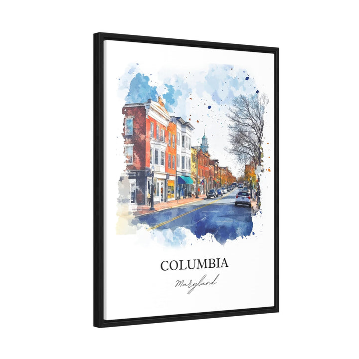 Columbia MD Wall Art, Howard County Print, Maryland Watercolor Art, Columbia Maryland Gift, Travel Print, Travel Poster, Housewarming Gift