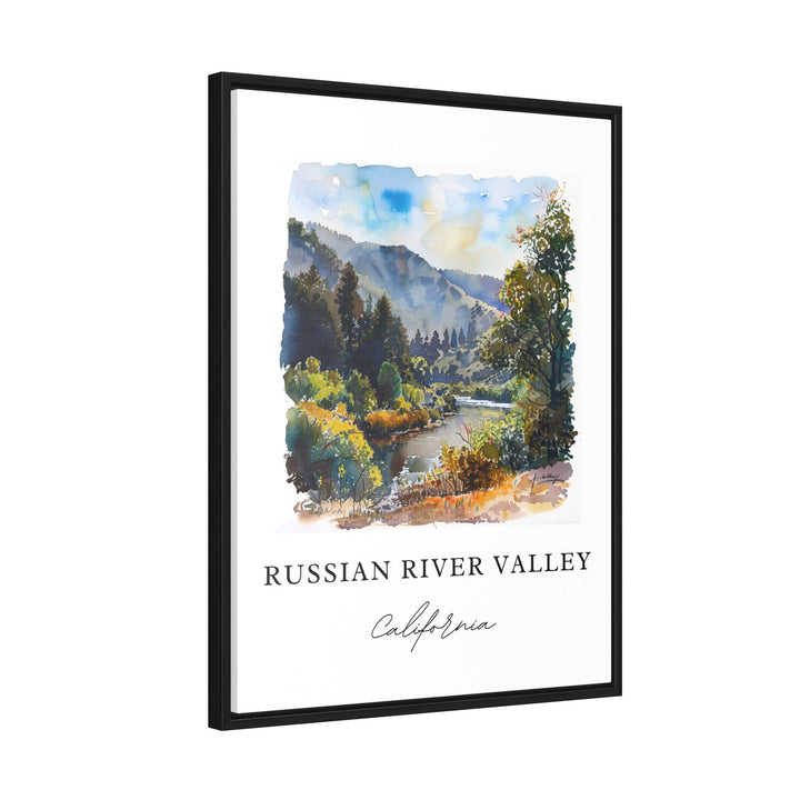 Russian River Valley Art, Sonoma Cali Print, Sonoma Watercolor Art, Russian River Valley Gift, Sonoma Travel Print, Housewarming Gift