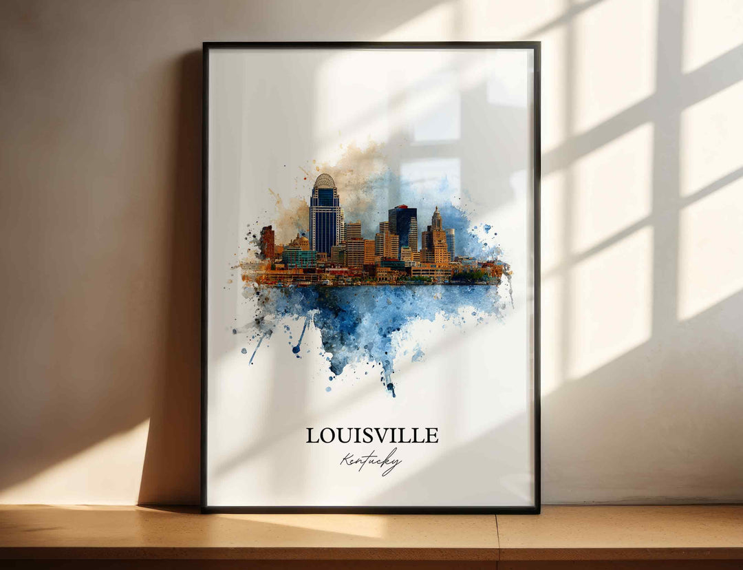 Louisville, Kentucky – Watercolor Art Print