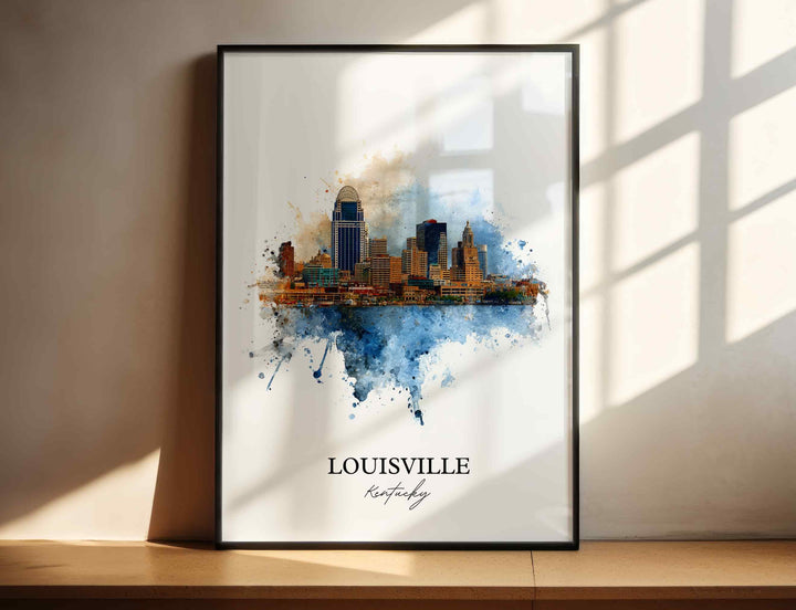 Louisville, Kentucky – Watercolor Art Print