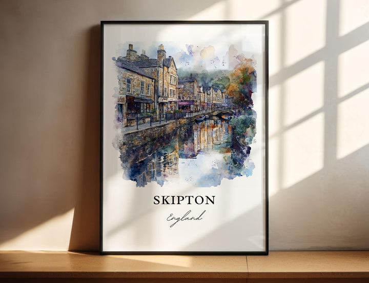 Skipton, England – Watercolor Art Print