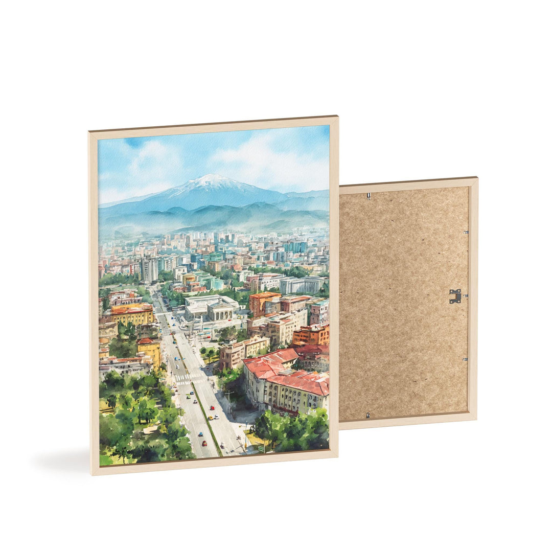 Tirana, Albania – Watercolor Art Print
