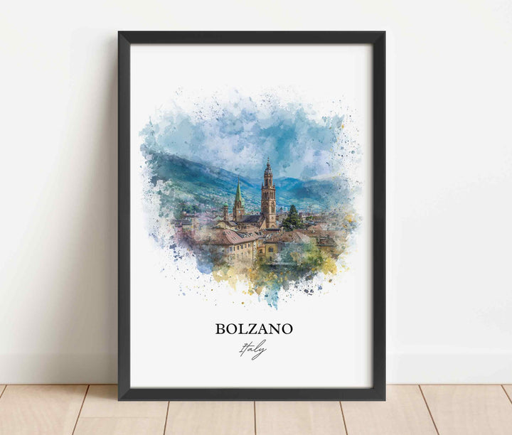 Bolzano, Italy – Watercolor Art Print
