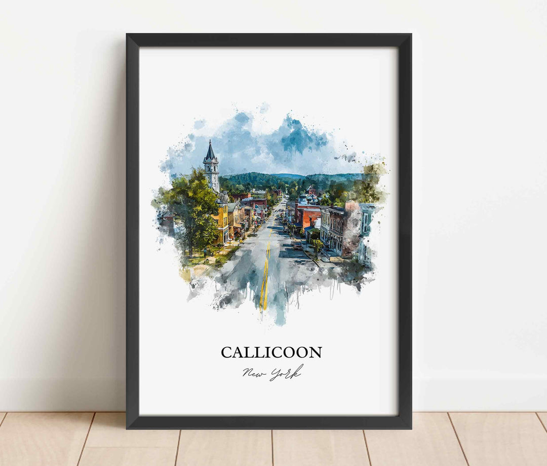 Callicoon, NY – Watercolor Art Print
