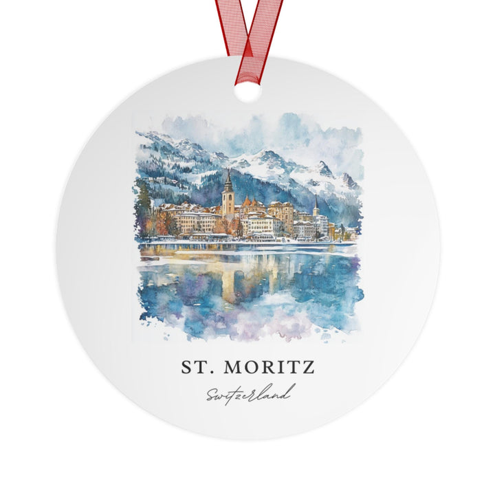 St Moritz Ornament: St Moritz Unique Souvenir, Switzerland Xmas Decor, and Authentic Engadin Valley Gift